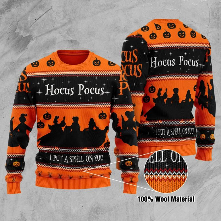 Hocus Pocus I Put A Spell On You Ugly Christmas Sweater