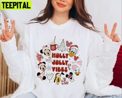 Holly Jolly Vibes Friends Holiday Christmas Sweatshirt