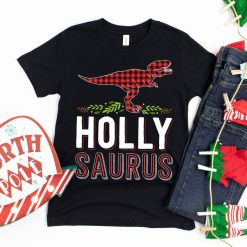 Holly Saurus Christmas T-Shirt