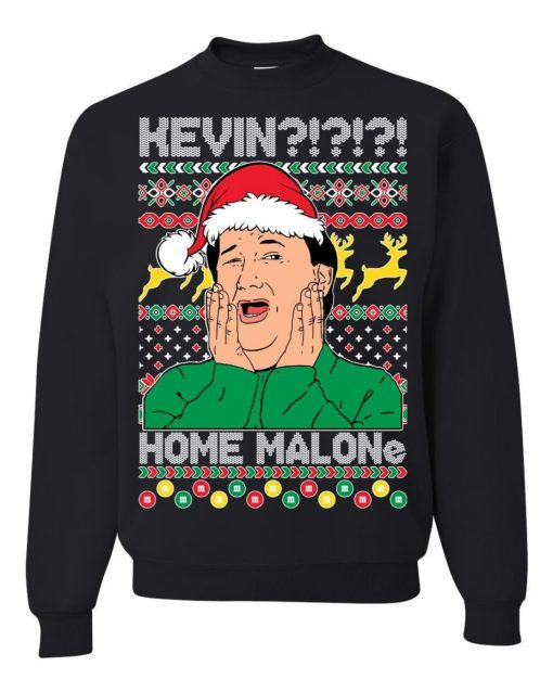 Home Malone Kevin The Office Unisex Ugly Christmas Sweatshirt