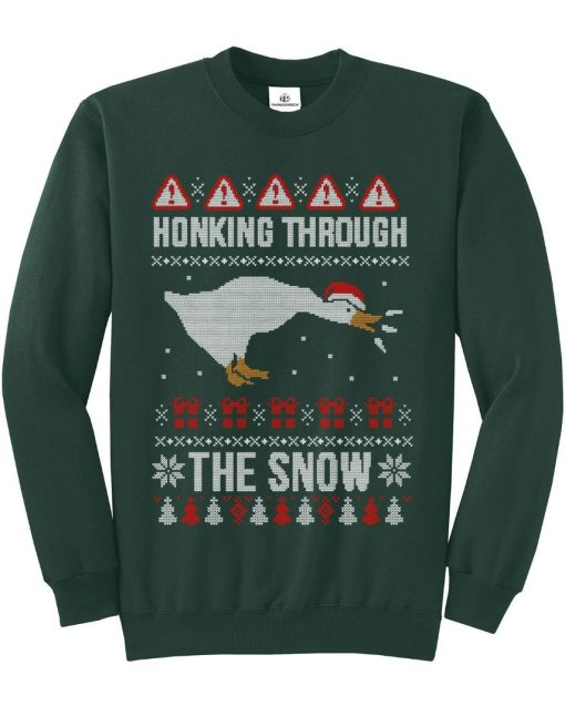 Honking Through The Snow Ugly Christmas Sweater