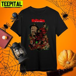 Horror Movie Halloween Nightmare On Elm Street Freddy Krueger Retro Art Unisex T-Shirt