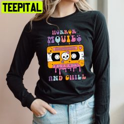 Horror Movies And Chill Retro Halloween Trending Unisex Sweatshirt