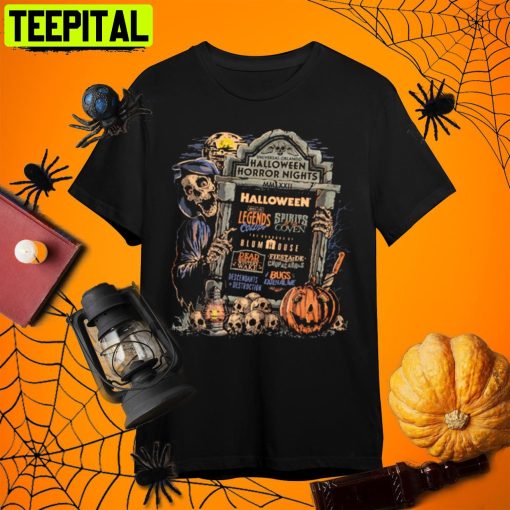 Horror Nights 2022 Event Halloween Retro Art Unisex T-Shirt