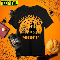 Horror Nights Bat Man Halloween Retro Art Unisex T-Shirt