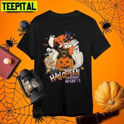 Horror Nights Universal Studios Halloween Retro Art Unisex T-Shirt