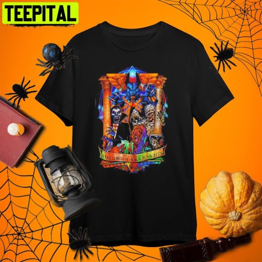 Horror Nights Universal Studios Horror Halloween Retro Art Unisex T-Shirt