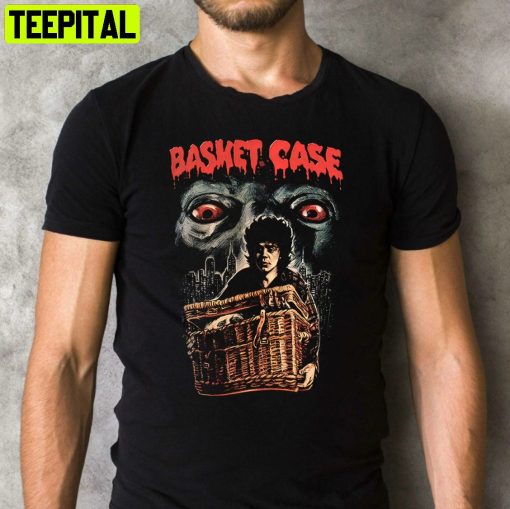 Horror Scary Halloween Movie Basket Case 1982 Retro Design T-Shirt