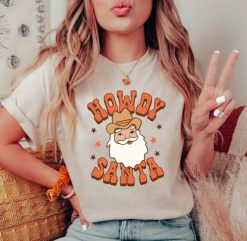 Howdy Santa Western Country Xmas Shirt