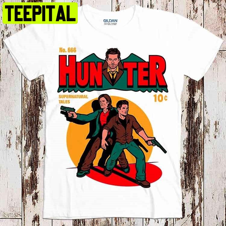 Hunter Comic Cartoon Supernatural 10c Vintage Parody Retro Trending Unisex T-Shirt