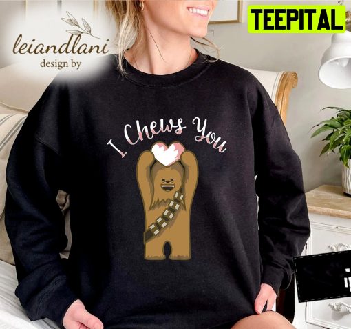 I Chews You Chewbacca Graphic Planets Retro Star Wars Christmas Sweatshirt