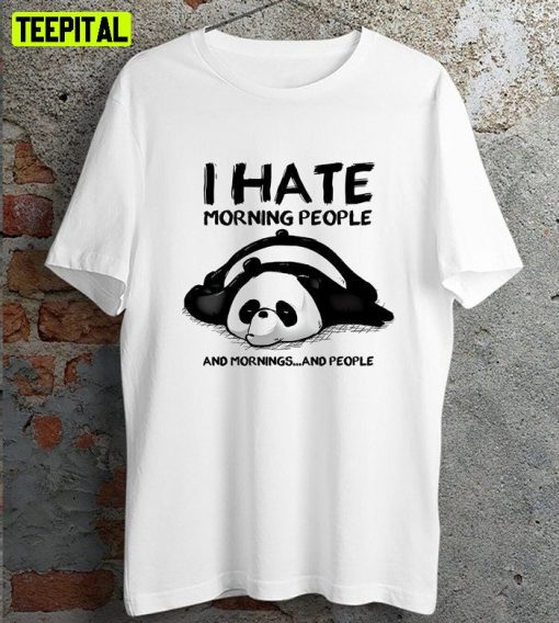 I Hate Morning People Retro Design T-Shirt