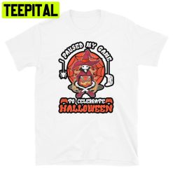 I Paused The Game To Celebrate Halloween Pumpkin Video Game Trending Unisex Shirt