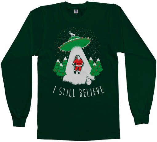 I Still Believe Men’s Long Sleeve Xmas Sweater