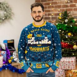 I Would Rather Be At Hogwarts Ugly Christmas Sweater