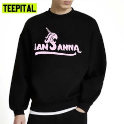 Iamsanna Pink Logo Unicorn Unisex Sweatshirt