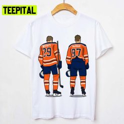 Ice Hockey Player Edmonton Best Duo Unisex T-Shirt