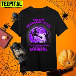 I’m The Grandma Witch Like A Normal Grandma Halloween Retro Art Unisex T-Shirt