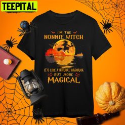 I’m The Nonnie Witch Its Like A Normal Grandma Halloween Retro Art Unisex T-Shirt