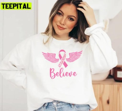 Intercept Cancer Fight Pink Ribbon Unisex Sweatshirt