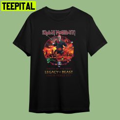 Iron Maiden Nights Of The Dead Legacy Of The Beast Retro Art Unisex T-Shirt