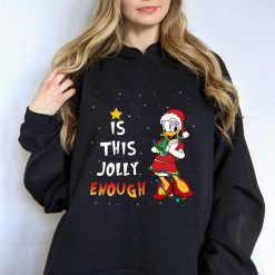 Is This Jolly Enough Daisy Duck Christmas Lights Hoodie