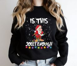 Is This Jolly Enough Grumpy Dwarf Christmas Lights Sweatshirt