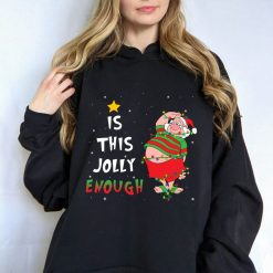 Is This Jolly Enough Mr Smee Christmas Lights Hoodie