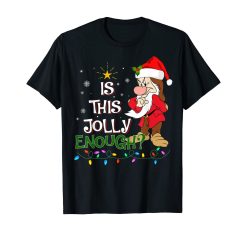 Is This Jolly Enough Noel Grumpy Elf Merry Christmas T-Shirt