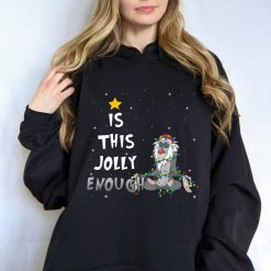 Is This Jolly Enough Rafiki Christmas Lights Hoodie