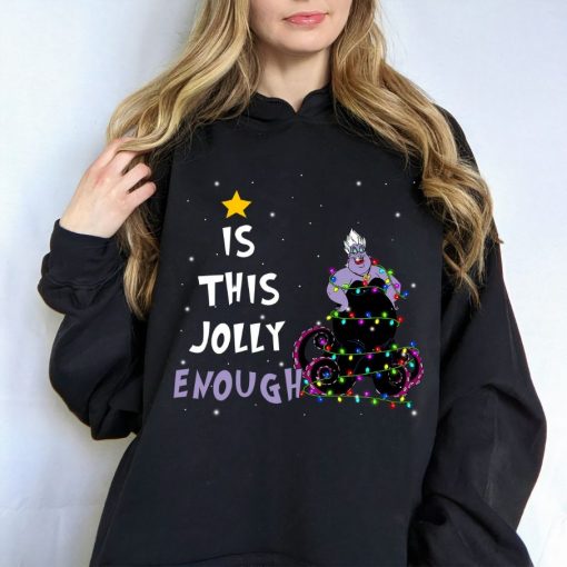 Is This Jolly Enough Ursula Christmas Lights Hoodie