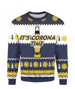 It’s Corona Time Ugly Xmas 3D Sweater