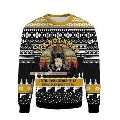 It’s No Xmas Until Hans Gruber Falls From Nakatomi Plaza Ugly Christmas 3D Sweater