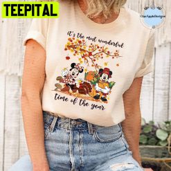 It’s The Most Wonderful Time Of The Year Mickey Minnie Fall Trending Unisex T-Shirt