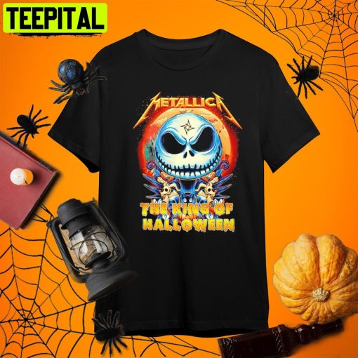 Jack Skellington Metal Band The King Of Halloween Retro Art Unisex T-Shirt