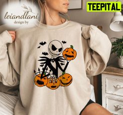 Jack Skellington Pumpkin The Nightmare Before Christmas Halloween Sweatshirt