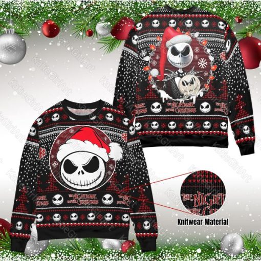 Jack Skellington Unisex Ugly Christmas 3D Sweater