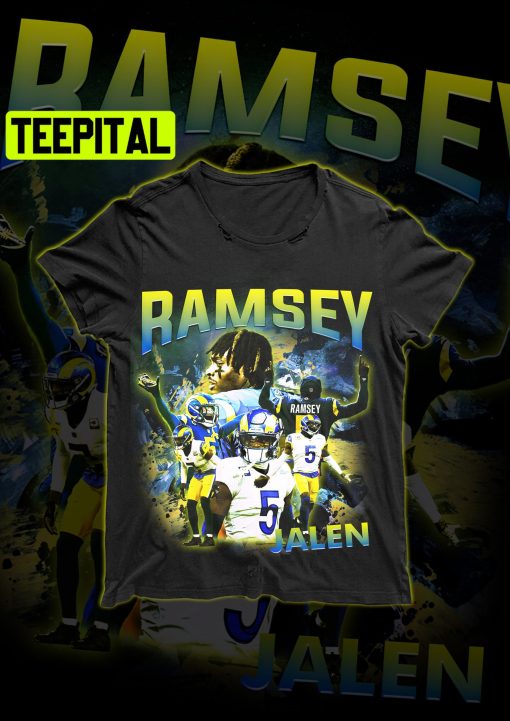 Jalen Ramsey Shirt Nfl Player Classic Vintage Bootleg Shirt Nfl Champion Los Angeles Rams Cornerback Super Bowl Champion Trending Unisex T-Shirt