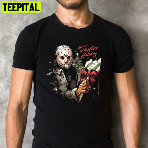 Jason Voorhees Have A Killer Holiday Scary Movie Friday The 13th Retro Design T-Shirt