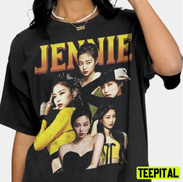 Jennie Blackpink Kpop Member Rose Lisa Jisoo Korean Pop Unisex T-Shirt