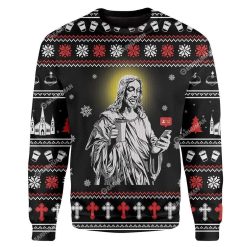 Jesus Christmas Personalized Unisex 3D Ugly Christmas Sweater