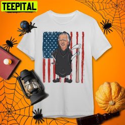 Joe Biden Grim Reaper American Flag Joe Biden Halloween T Retro Art Unisex T-Shirt