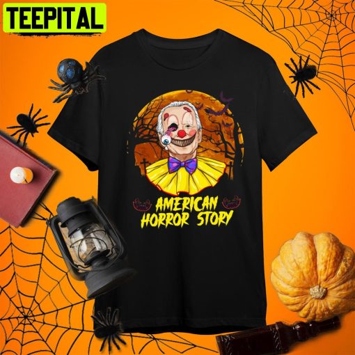 Joe Biden Horror American Clown Story Halloween Retro Art Unisex T-Shirt