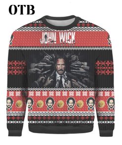 John Wick Thank You For The Memories Ugly Xmas 3D Sweater