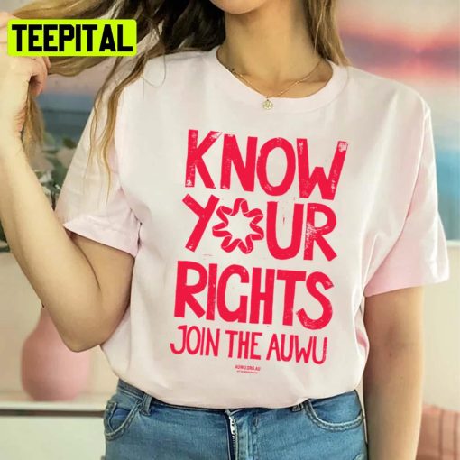 Join The Auwu Know Your Rights Unisex Sweatshirt