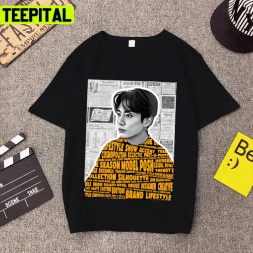 Jungkook Newspaper Model Bangtan Bts Unisex T-Shirt