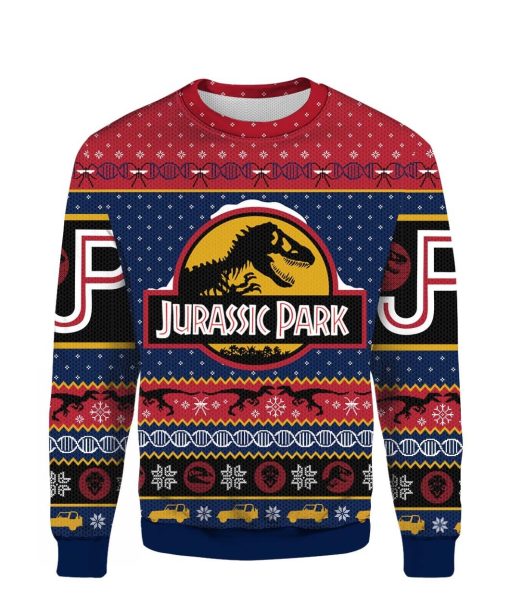 Jurassic Park Merry Christmas 2022 Ugly 3D Sweater