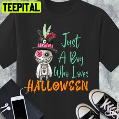 Just A Boy Who Loves Halloween Funny Trending Unisex T-Shirt