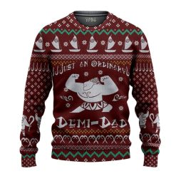 Just an Ordinary Demi-Dad Ugly Christmas Sweater