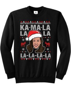 Kamala Harris Deck The Halls Ugly Christmas Sweater